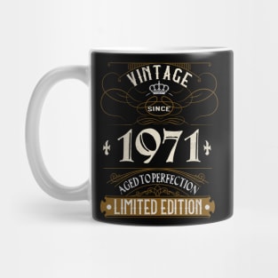 Vintage Since 1971 Retro 50th Birthday Gifts Mug